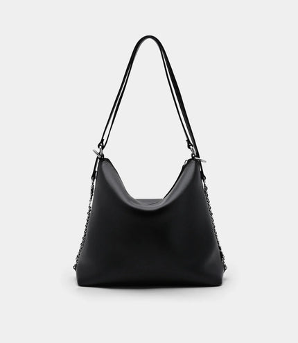 Slouchy Two-Way Carry Backpack - Black