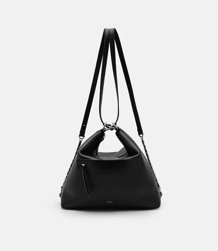 Slouchy Two-Way Carry Backpack - Black
