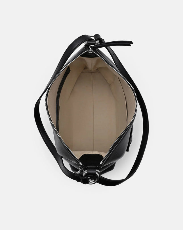 Slouchy Two-Way Carry Backpack - Black