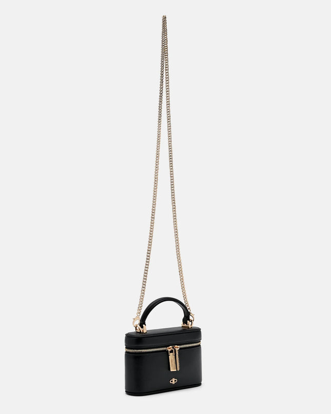 Ari Leather Vanity Case - Black