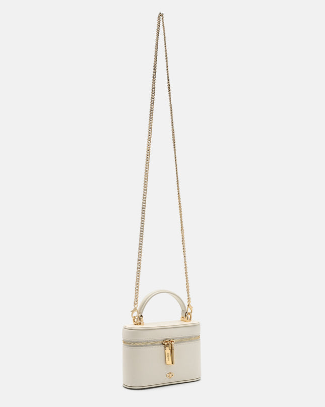 Ari Leather Vanity Case - Chalk