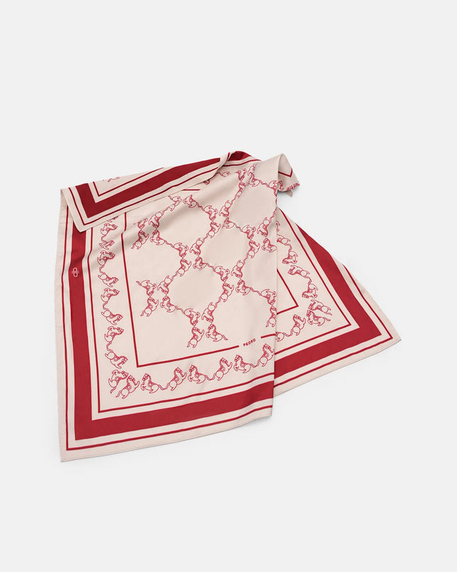 Satin Horse Scarf - Multi