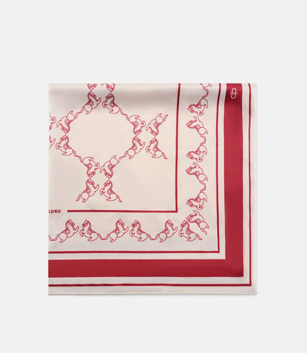 Satin Horse Scarf - Multi