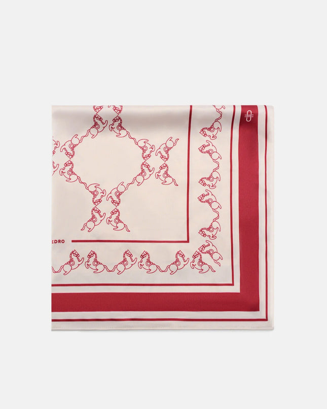 Satin Horse Scarf - Multi