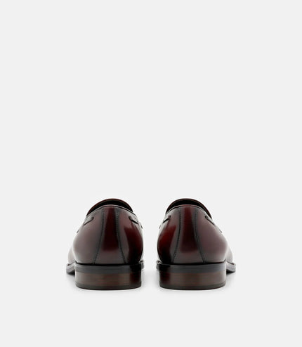 Leather Tassel Loafers - Brown Burnish