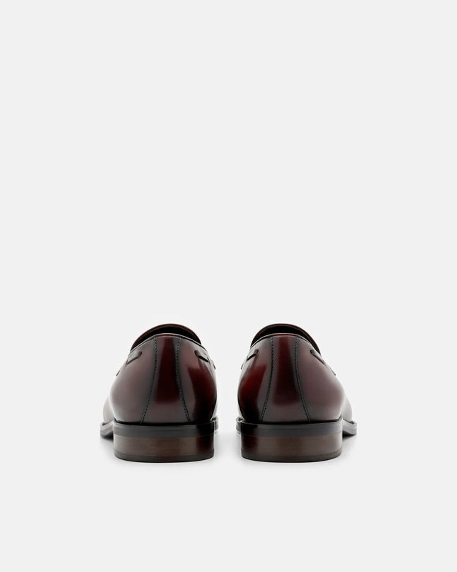 Leather Tassel Loafers - Brown Burnish