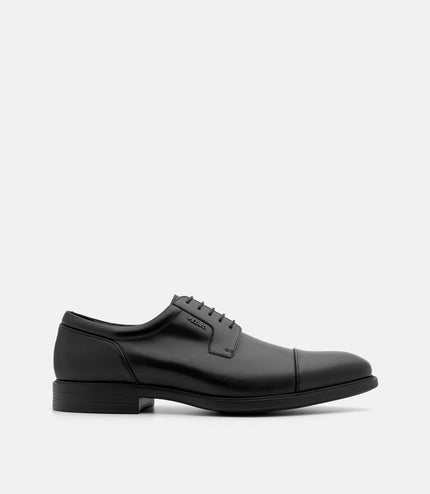 Altitude Lightweight Leather Derby Shoes - Black Burnish