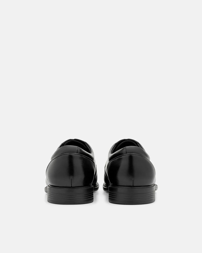 Altitude Lightweight Leather Derby Shoes - Black Burnish