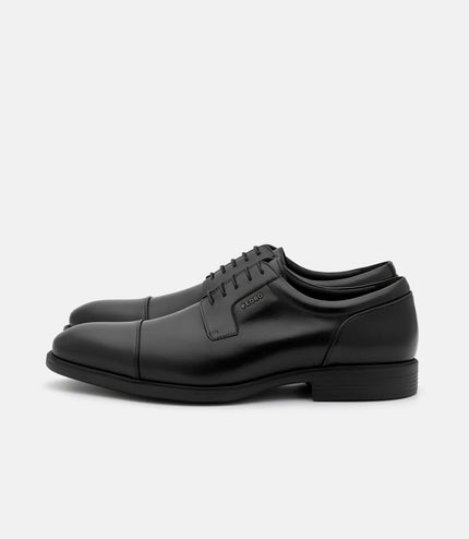 Altitude Lightweight Leather Derby Shoes - Black Burnish