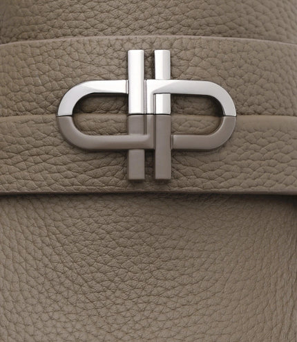 Embossed Leather Driving Shoes - Dark Taupe Tumble