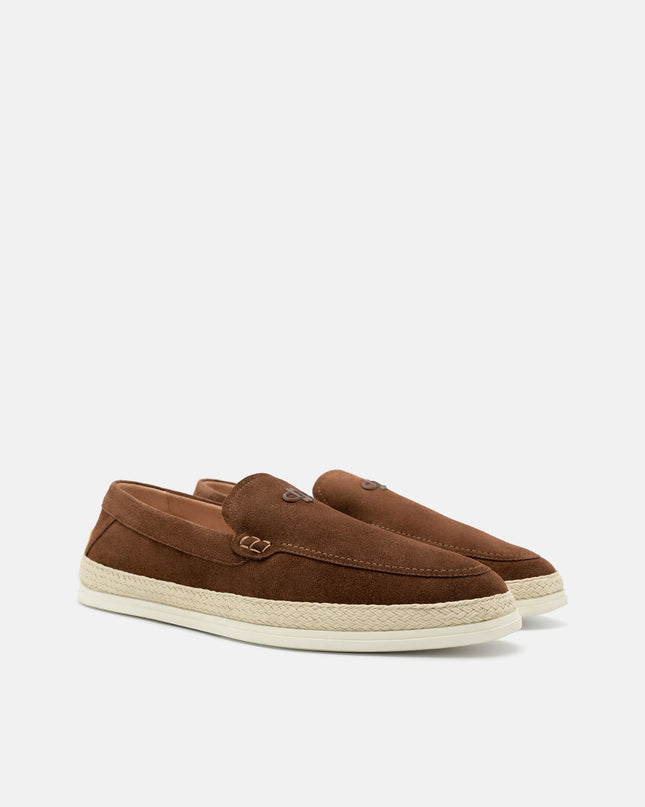 Vito Leather Loafers - Brown Suede