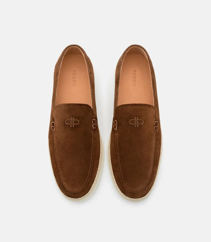 Vito Leather Loafers - Brown Suede