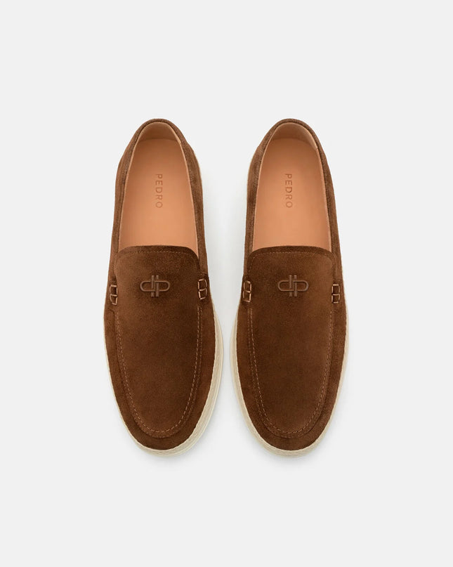 Vito Leather Loafers - Brown Suede