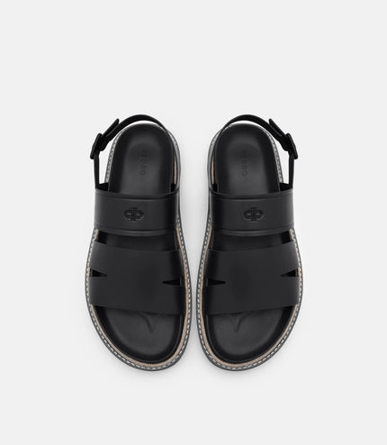 Cutler Backstrap Sandals - Black