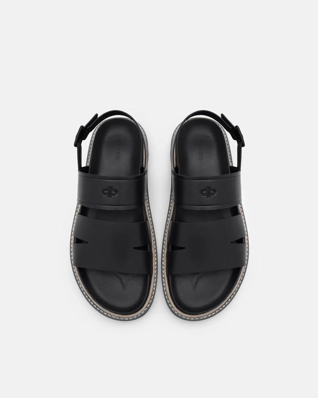 Cutler Backstrap Sandals - Black