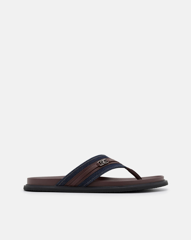 Renly Thong Sandals - Navy Denim