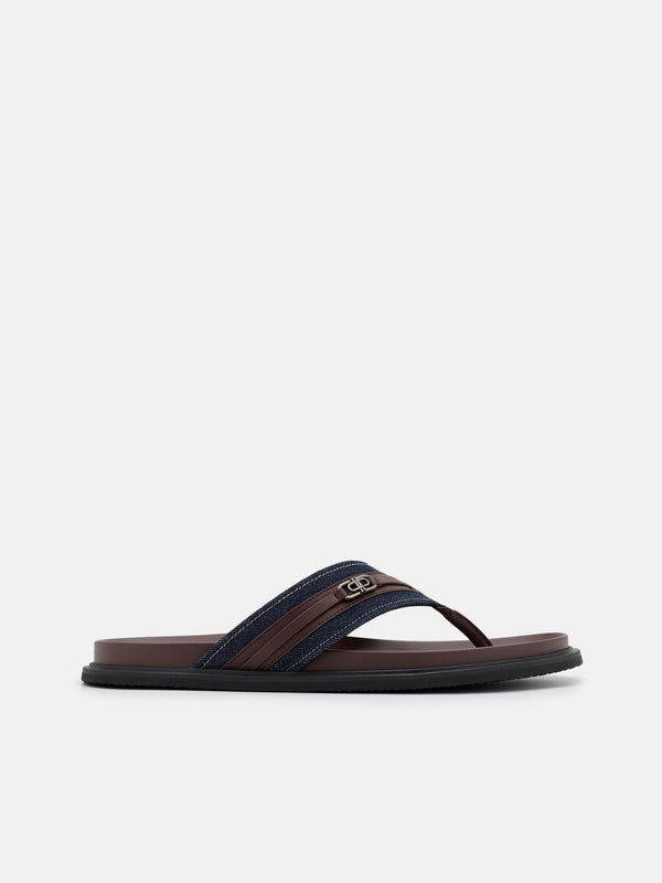 Renly Thong Sandals - Navy Denim