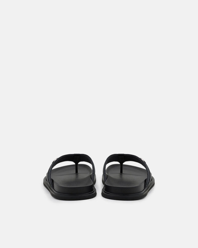 Renly Thong Sandals - Black Fabric