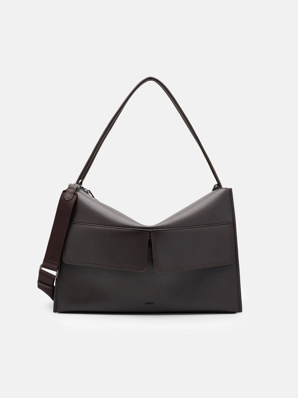 Slouch Crossbody Bag - Dark Brown