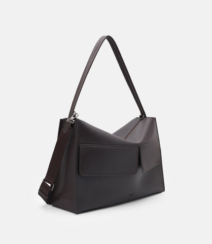 Slouch Crossbody Bag - Dark Brown