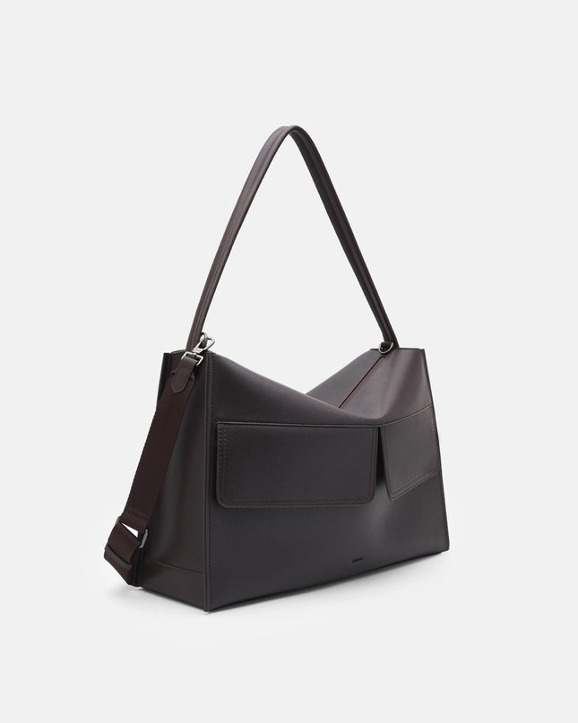 Slouch Crossbody Bag - Dark Brown