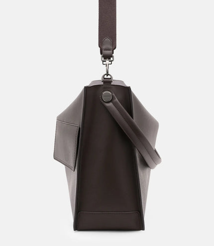 Slouch Crossbody Bag - Dark Brown