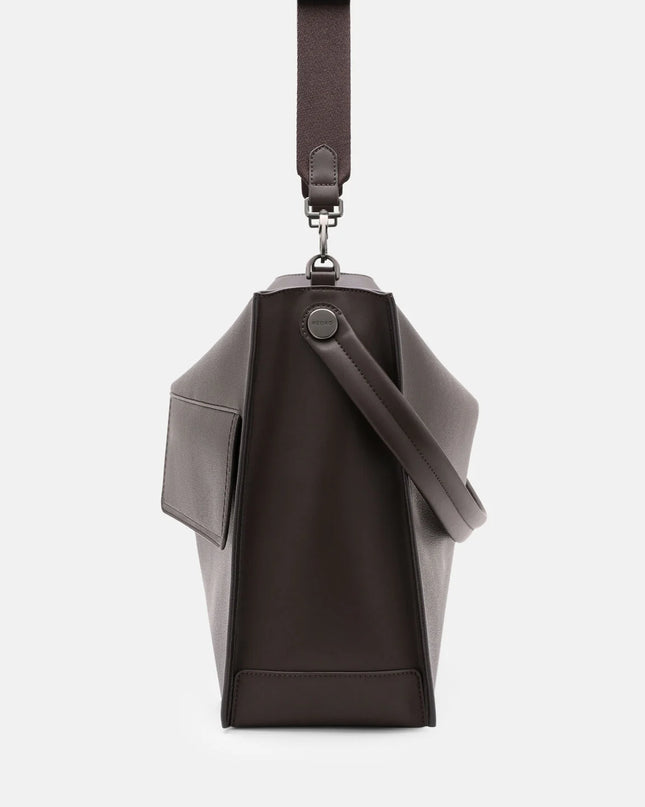 Slouch Crossbody Bag - Dark Brown