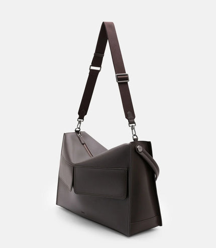 Slouch Crossbody Bag - Dark Brown