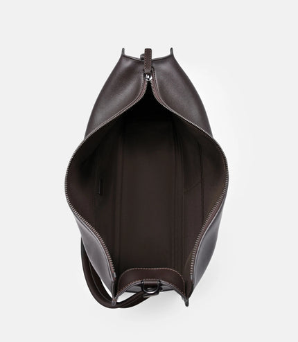 Slouch Crossbody Bag - Dark Brown