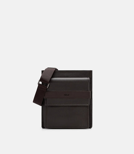 Boxy Crossbody Bag - Dark Brown