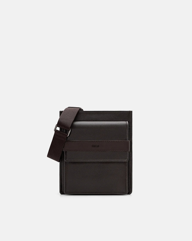 Boxy Crossbody Bag - Dark Brown