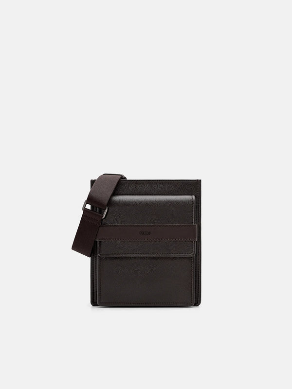 Boxy Crossbody Bag - Dark Brown