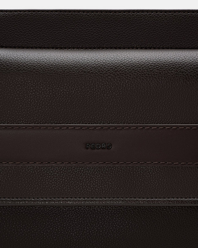 Boxy Crossbody Bag - Dark Brown