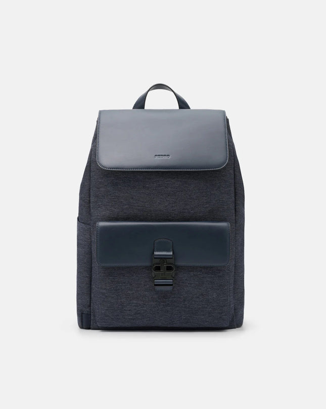 Tex Leather Backpack - Navy Fabric