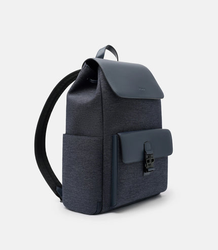 Tex Leather Backpack - Navy Fabric