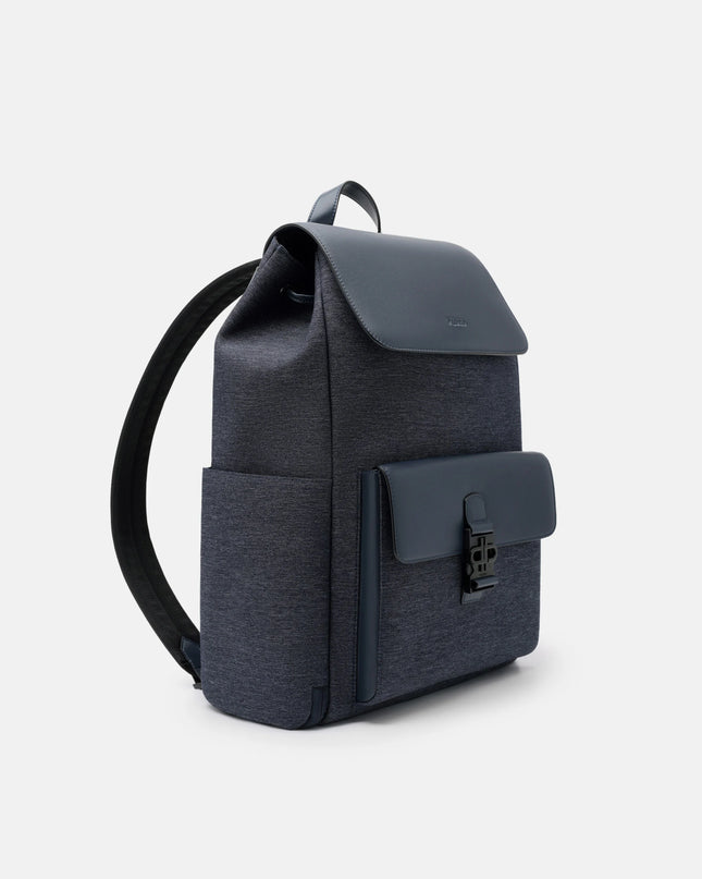 Tex Leather Backpack - Navy Fabric