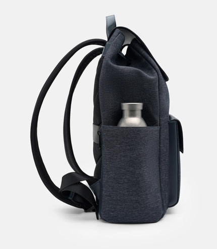 Tex Leather Backpack - Navy Fabric