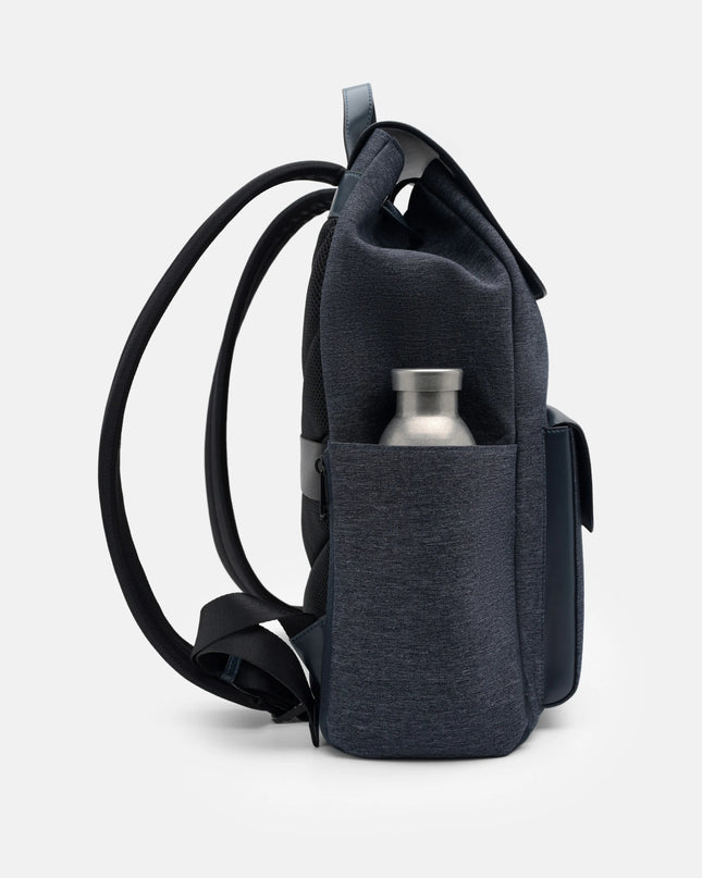 Tex Leather Backpack - Navy Fabric