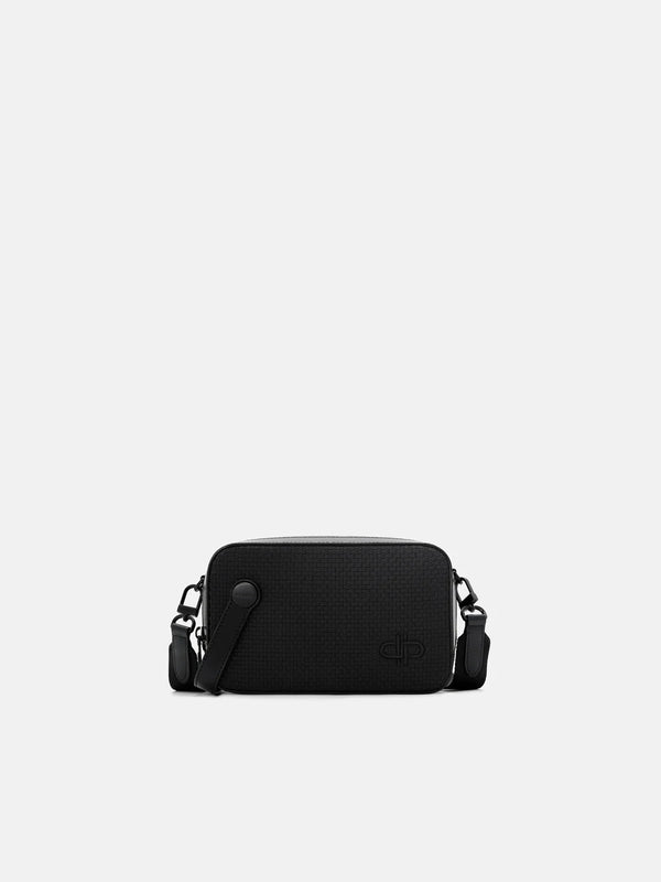 Leather Sling Bag - Black