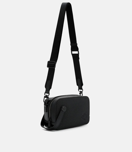 Leather Sling Bag - Black