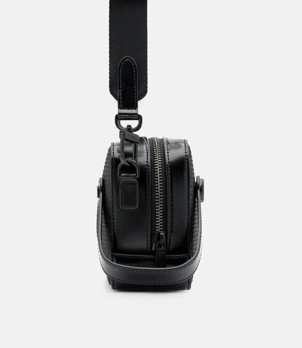 Leather Sling Bag - Black