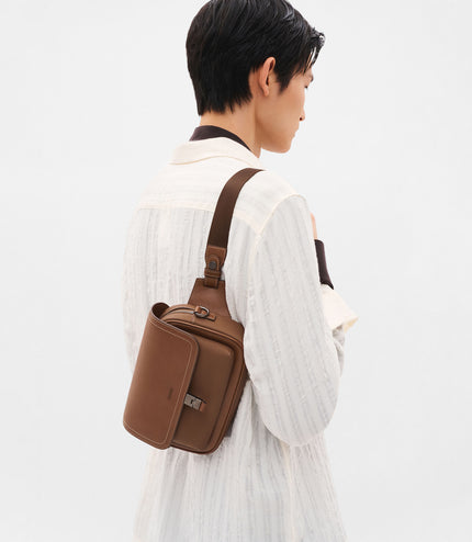 Jatte Belt Bag - Cognac Textured