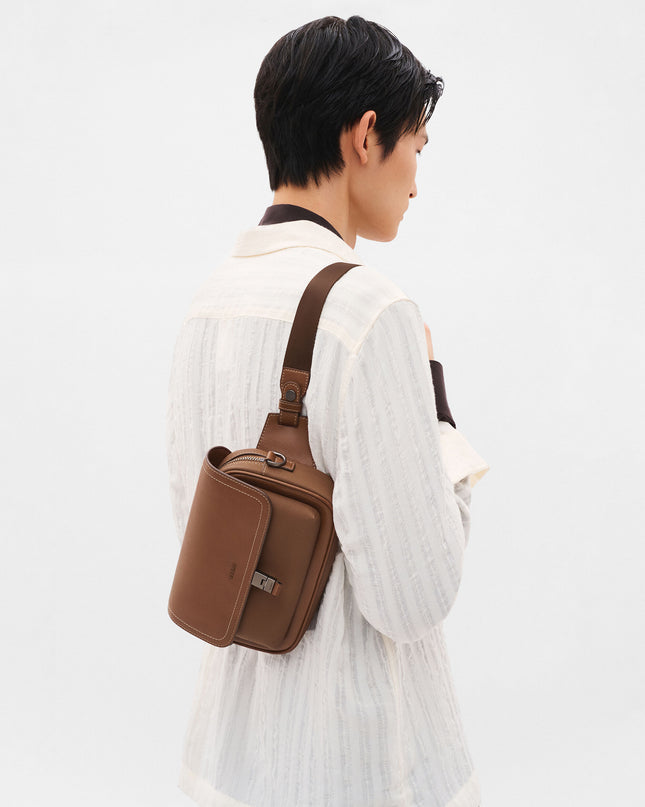 Jatte Belt Bag - Cognac Textured