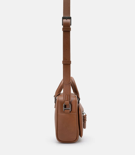 Crosby Crossbody Bag - Cognac Embossed