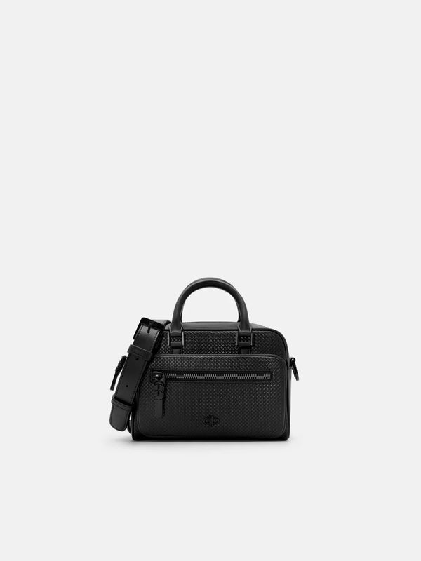 Crosby Crossbody Bag - Black Embossed