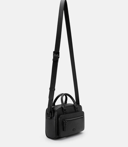 Crosby Crossbody Bag - Black Embossed