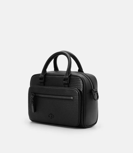 Crosby Crossbody Bag - Black Embossed