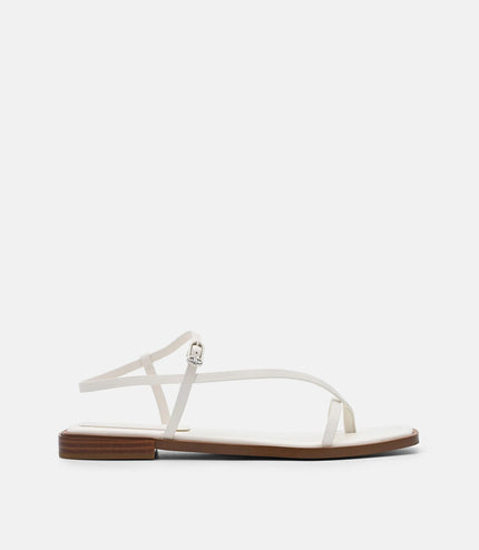 Ashby Leather Strappy Sandals - Chalk