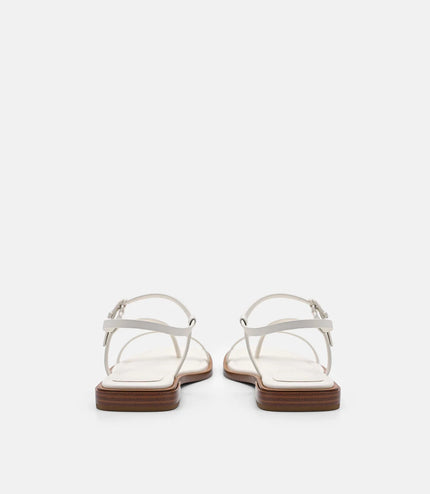 Ashby Leather Strappy Sandals - Chalk