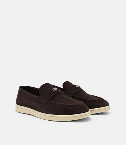 Roam Suede Driving Shoes - Espresso Brown Suede